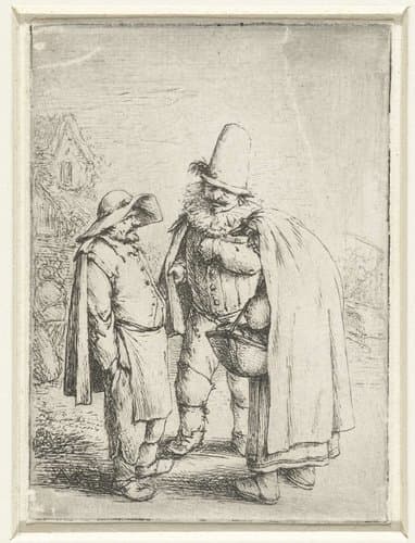 Kwakzalver en een boer en boerin by Adriaen van Ostade