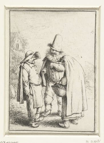 Kwakzalver en een boer en boerin by Adriaen van Ostade