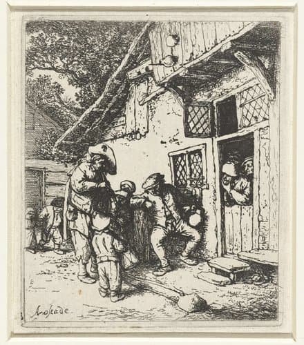 Rondtrekkende muzikanten by Adriaen van Ostade