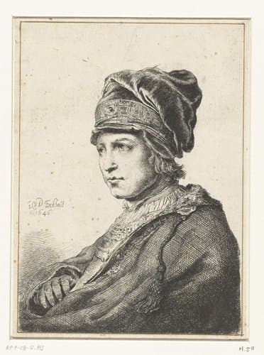 Portret van een jongeman met muts by Gerbrand van den Eeckhout