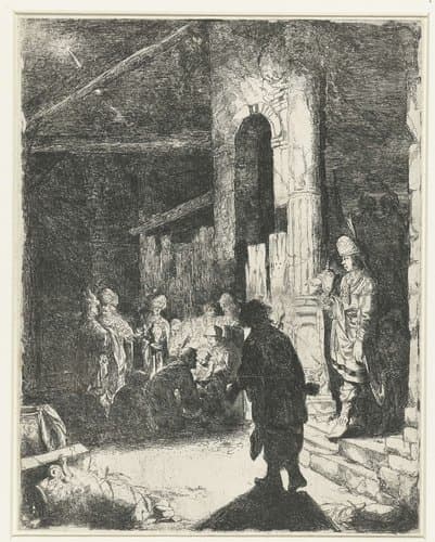 Aanbidding der koningen by anonymous