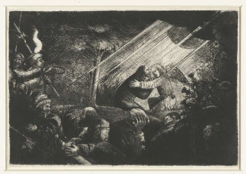 Christus op de Olijfberg by anonymous