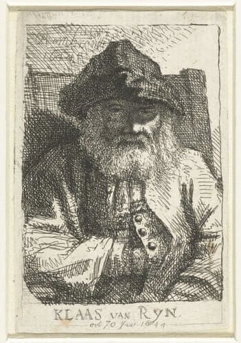Portret van Klaas van Rijn by anonymous