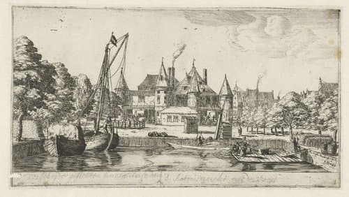 Sint Antoniesmarkt met de Waag by Reinier Nooms