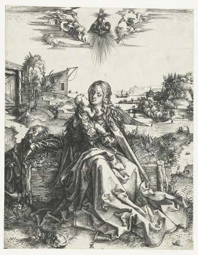 De Heilige Familie met de libelle by Albrecht Dürer