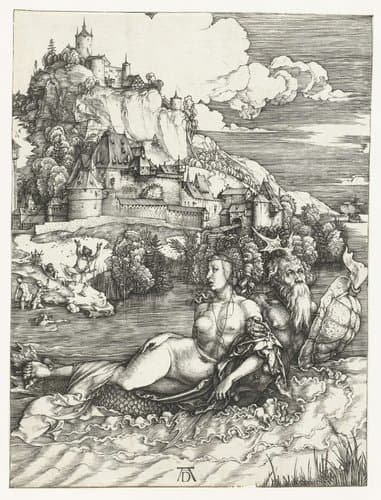 Ontvoering door het zeemonster by Albrecht Dürer