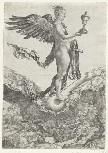 De grote Fortuna by Albrecht Dürer