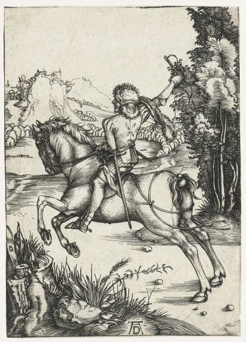 Galopperende ruiter by Albrecht Dürer