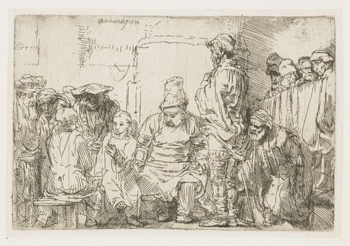 Christ Disputing with the Doctors by Rembrandt van Rijn