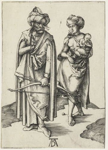 De oosterling en zijn vrouw by Albrecht Dürer
