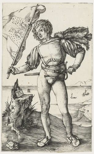 De vaandeldrager by Albrecht Dürer