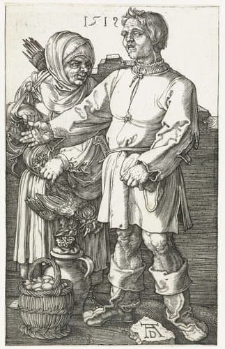 Boerenpaar op de markt by Albrecht Dürer