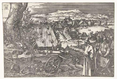 Landschap met kanon by Albrecht Dürer