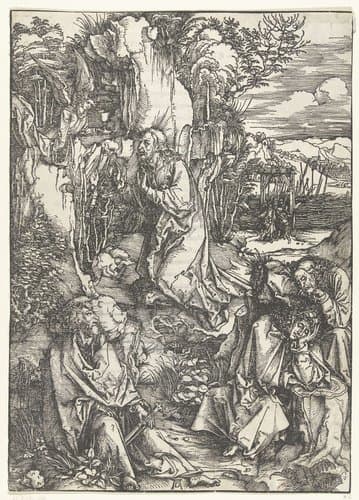 Christus op de Olijfberg by Albrecht Dürer