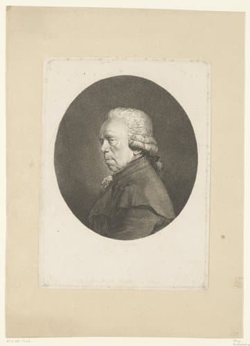 Portret van Johann Christian Brand by Adam von Bartsch