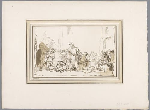 Gelijkenis van de koninklijke bruiloft by Adam von Bartsch