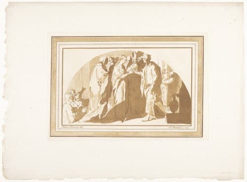 Huwelijk van Maria en Jozef by Adam von Bartsch