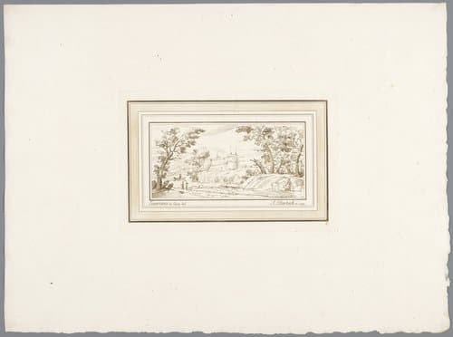 Recueil d'estampes d'après les desseins originaux, qui se trouvent à la Bibliothèque I. & R. de Vienne (...) Second Cahier contenant six estampes d'apres Jean François Barbieri dit Guercino da Cento by Adam von Bartsch