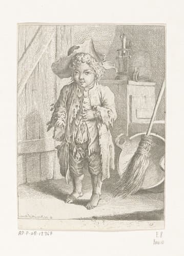 Bedeljongen bij de koetspoort by Daniel Nikolaus Chodowiecki