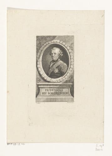 Portret van Frederik de Grote by Daniel Nikolaus Chodowiecki