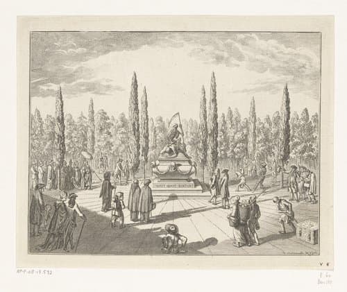 Gelijkheid van alle standen in het graf by Daniel Nikolaus Chodowiecki