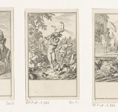 Ariosto in razernij ontstoken by Daniel Nikolaus Chodowiecki