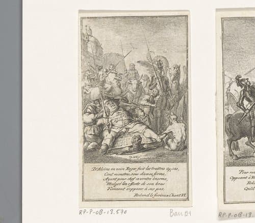 Ruggiero en het leger van Alcina by Daniel Nikolaus Chodowiecki