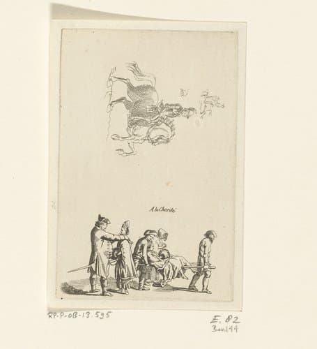 Scène in het Berlijnse ziekenhuis Charité by Daniel Nikolaus Chodowiecki