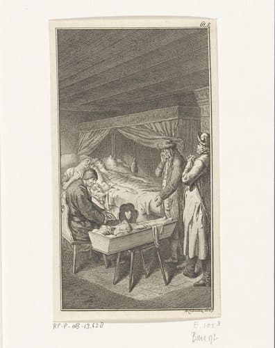 Sebaldus Nothanker in rouw by Daniel Nikolaus Chodowiecki