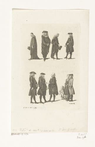 Predikanten in ambtskleding by Daniel Nikolaus Chodowiecki