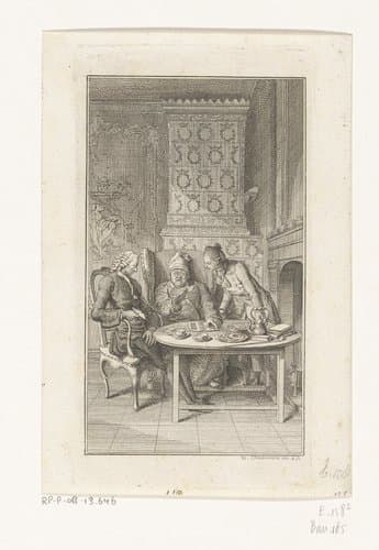 Sebaldus Nothanker wint de loterij by Daniel Nikolaus Chodowiecki