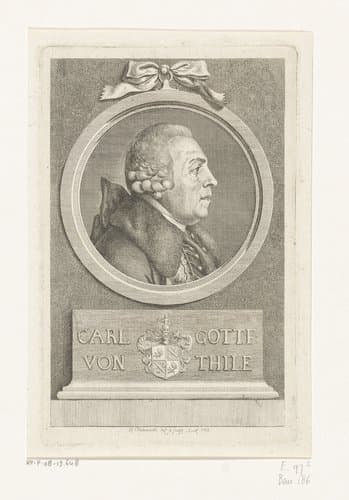 Portret van Carl Gottfried von Thile by Daniel Nikolaus Chodowiecki
