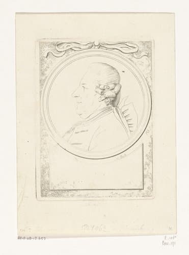 Portret van Johann Anton Janson von Waasberghe by Daniel Nikolaus Chodowiecki