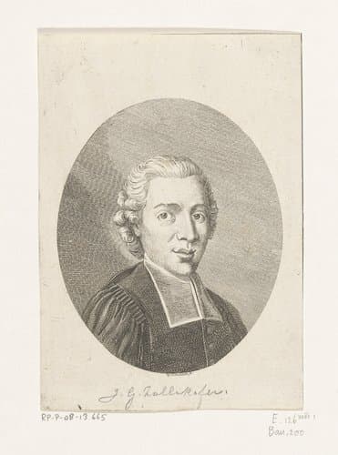 Portret van Georg Joachim Zollikofer by Daniel Nikolaus Chodowiecki