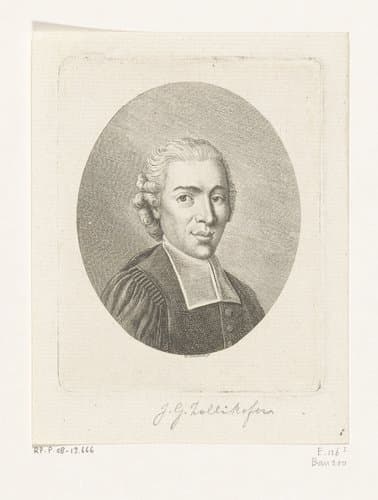 Portret van Georg Joachim Zollikofer by Daniel Nikolaus Chodowiecki