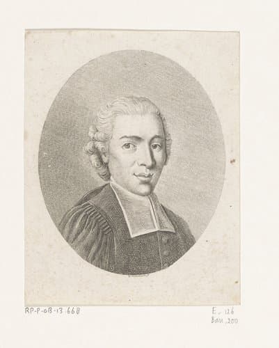 Portret van Georg Joachim Zollikofer by Daniel Nikolaus Chodowiecki