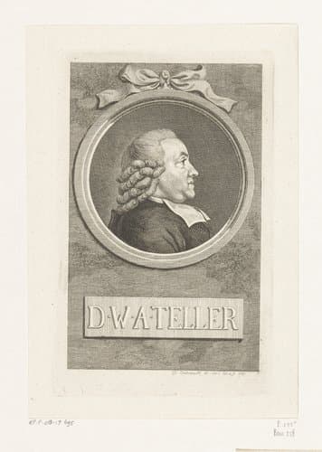 Portret van Wilhelm Abraham Teller by Daniel Nikolaus Chodowiecki