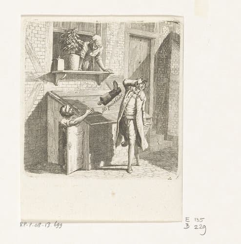 Bankroet van een schoenlapper by Daniel Nikolaus Chodowiecki