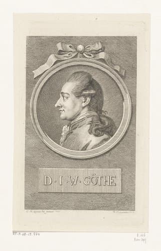 Portret van Johann Wolfgang von Goethe by Daniel Nikolaus Chodowiecki