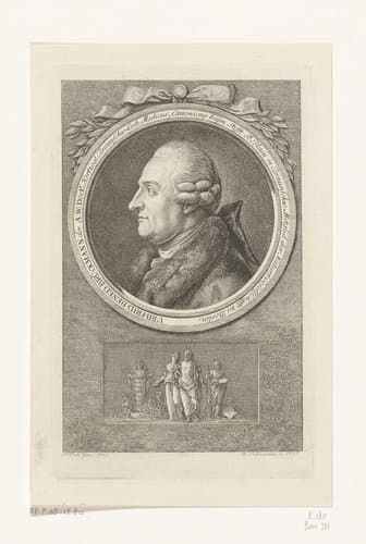 Portret van Urban Friedrich Benedikt Brückmann by Daniel Nikolaus Chodowiecki