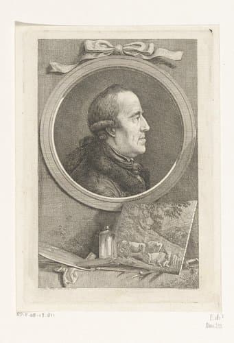 Portret van Pascha Johann Friedrich Weitsch by Daniel Nikolaus Chodowiecki