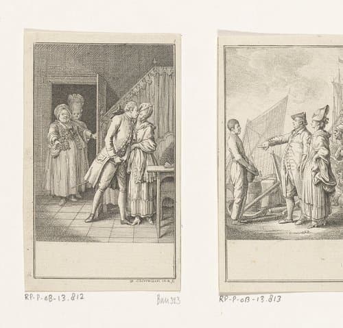 Sophie en Herr Selten by Daniel Nikolaus Chodowiecki
