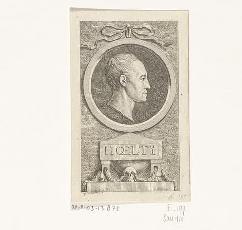 Portret van Ludwig Hölty by Daniel Nikolaus Chodowiecki