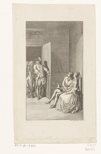 John Buncle en Miss Spence gestoord door de Ierse vriendengroep by Daniel Nikolaus Chodowiecki