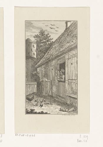 Prent uit Bürger's Gedichten by Daniel Nikolaus Chodowiecki
