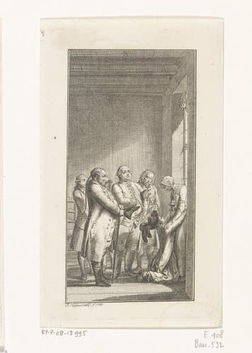 Gretchen neemt afscheid by Daniel Nikolaus Chodowiecki