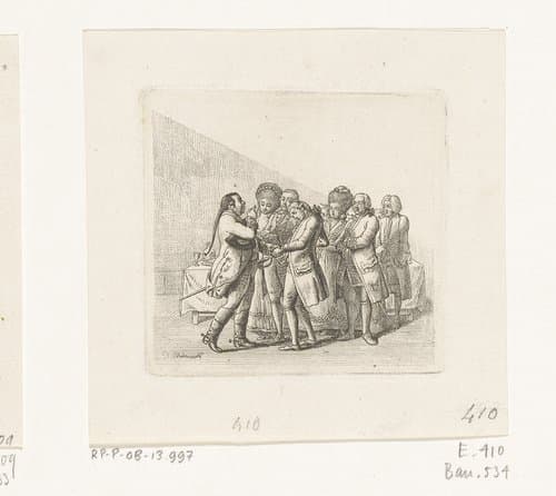 Verlovingsfeest van Alexander en Tinchen by Daniel Nikolaus Chodowiecki