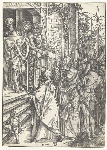 Christus aan het volk getoond (Ecce homo) by Albrecht Dürer