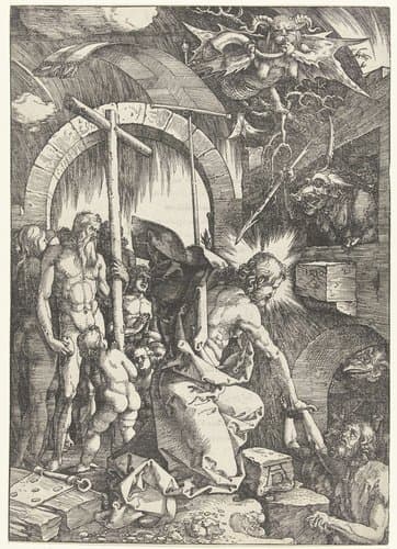 Afdaling in het voorgeborchte by Albrecht Dürer