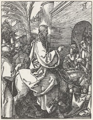 Intocht in Jeruzalem by Albrecht Dürer
